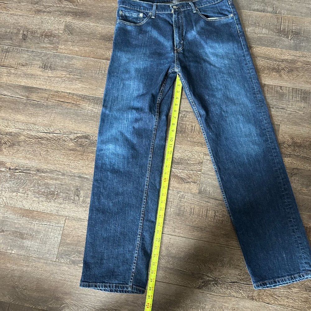 Levis Classic 505 Men's Dark Wash Jeans 36x32 SKU 195